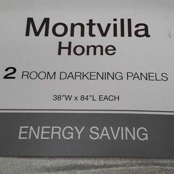 2 Room Darkening Panel Energy Saving Curtains Montvilla Home - Picture 8 of 9